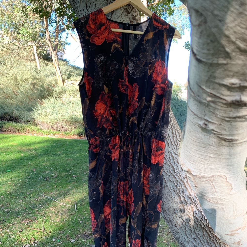 Topshop flower jump suit